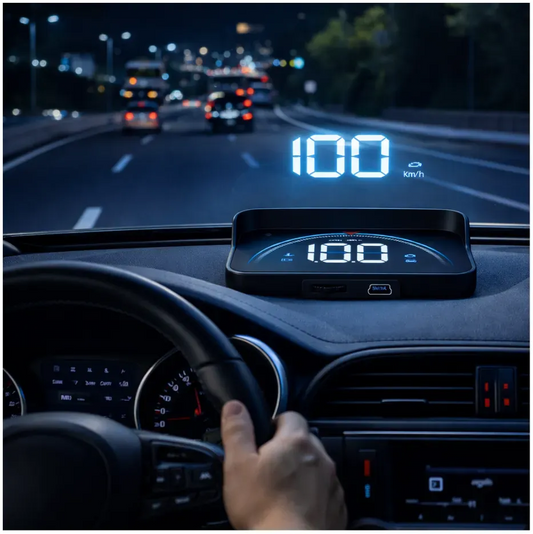 Proyector de velocidad HUD inteligente para vehículos – Mantén la vista al frente y conduce con mayor seguridad