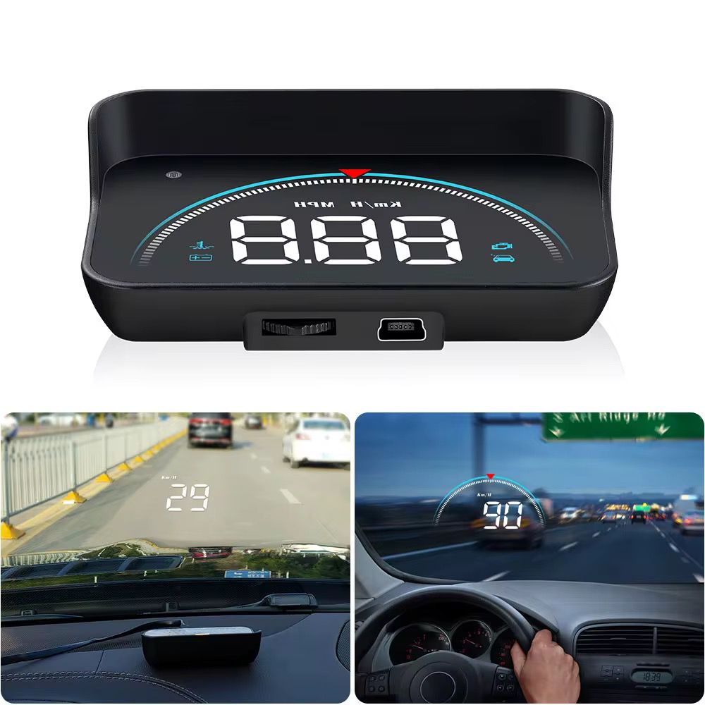 Proyector de velocidad HUD inteligente para vehículos – Mantén la vista al frente y conduce con mayor seguridad