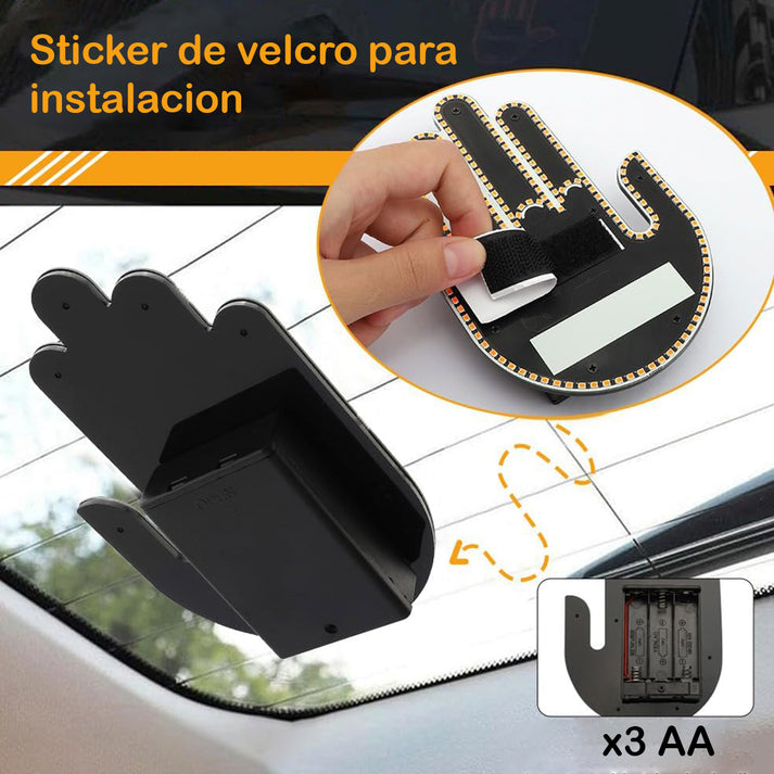 Mano LED de gestos para automóvil - El accesorio para tu vehículo que roba miradas
