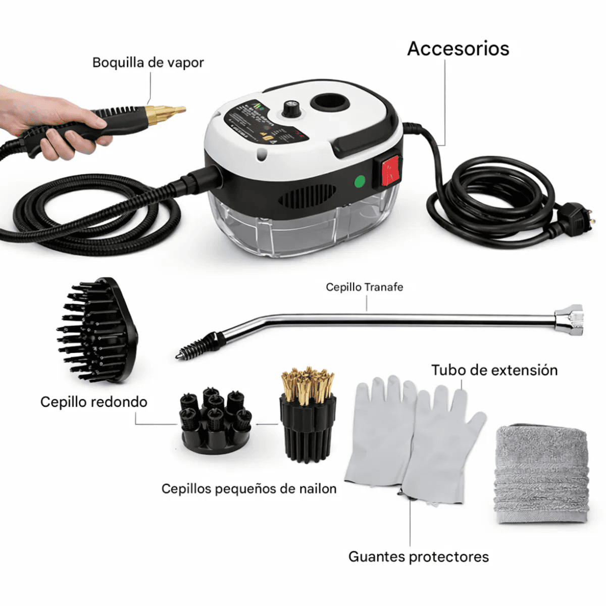 Limpiador a vapor a alta temperatura para vehículos - Limpia y protege el motor de tu vehículo