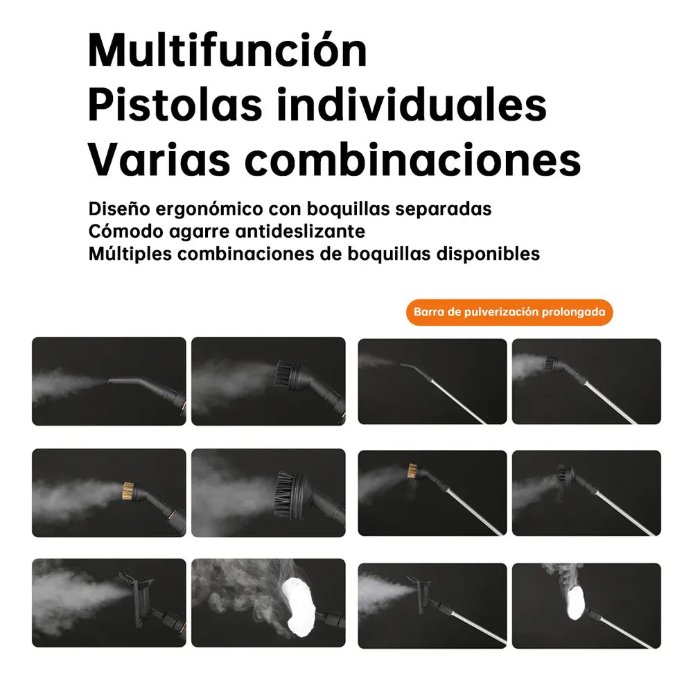 Limpiador a vapor ecológico a alta temperatura – Derrite grasa, moho y suciedad sin químicos