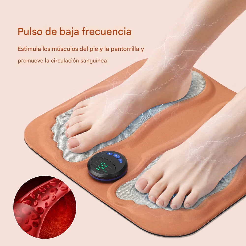Tapete masajeador eléctrico de 32 cm de largo - Relaja los pies y mejora la circulación